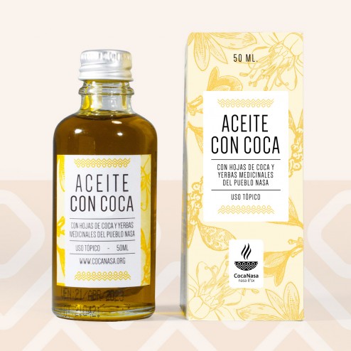 ACEITE CON COCA Y YERBAS MEDICINALES